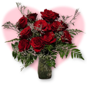 Dozen Roses and Vase - Pickup Special
